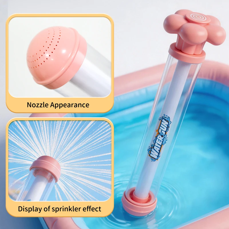 Pusher Type Fireworks Gun Outdoor Splash Games For Summer Pool Activities Fights Interactive Water Spray Toys_voghion.com
