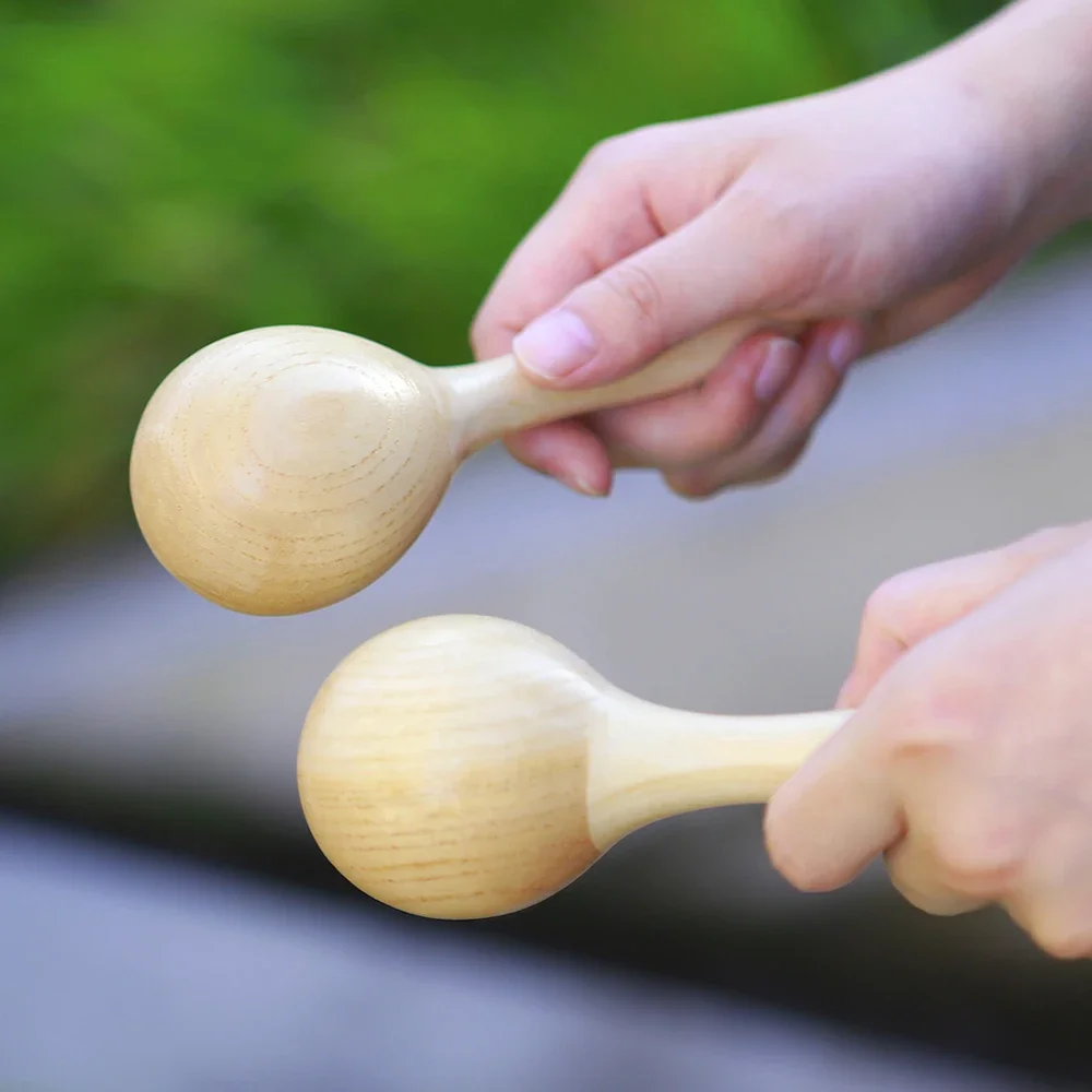Sand Hammer Orff Musical Instruments Spruce Wood Maraca Rattle Shaker Toy Kids Educate Gifts Christmas Present Baby Toys wooden sand hammer,musical rattles