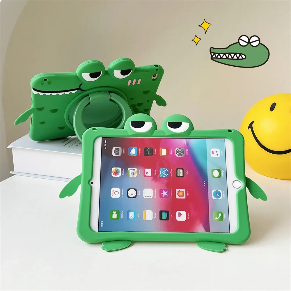 

Чехол для Samsung Galaxy Tab A 8 2019, чехол для планшета T295 T297 T290, вращающаяся подставка, мягкий силиконовый мультяшный противоударный чехол