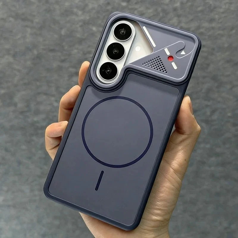 Deluxe Magnetic Phone Case with Heat Dissipation and Wireless Charging Compatibility
