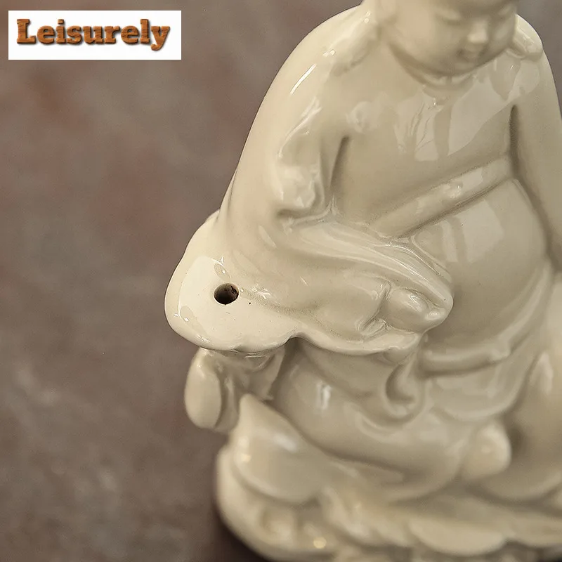 Chinese Style Ceramic Wenchang Emperor Tea Pet Japanese Exquisite Miniatures Tea Figurine Play Toys Tea Statue Ornaments Craft