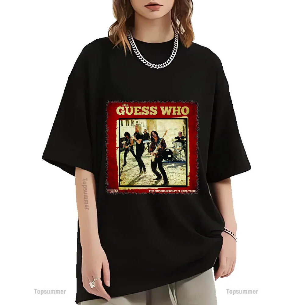Il Futuro È Quello Che È Usato Per Essere Album T-Shirt The Guess Who Tour T Shirt Uomo Goth Streetwear Maglietta A Maniche Corte Top Tees