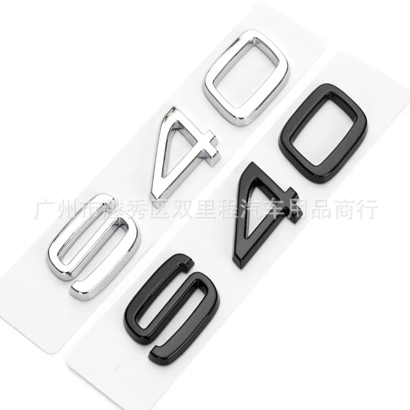 3d ABS Volvo Letters Car Trunk Emblem Badge For Volvo C30 V40 V50 V60 V90 S40 S60 S80 S90 XC40 XC60 XC90 T5 T6 Logo Accessories