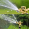 Garden Rotating Rocker Impact Sprinkler 1/2" Male Thread Adjustable Brass Lawn Field Watering Adjustable Nozzle Irrigation Tools 6