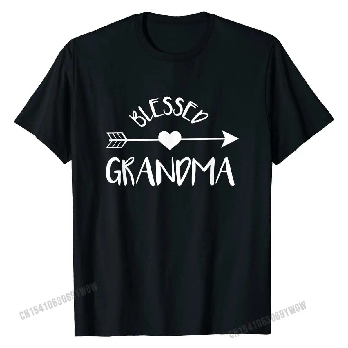 

Blessed Grandma Shirt, Cute Tribal Arrow and Heart Gran Gift Custom Tops & Tees Cotton Men's T Shirt Custom Oversized