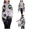 Women Tassel Scarf Psychedelic Style Alien Long Super Soft Shawl and Wrap Trippy Holographic Aliens Daily Wear Pashmina Scarves 2