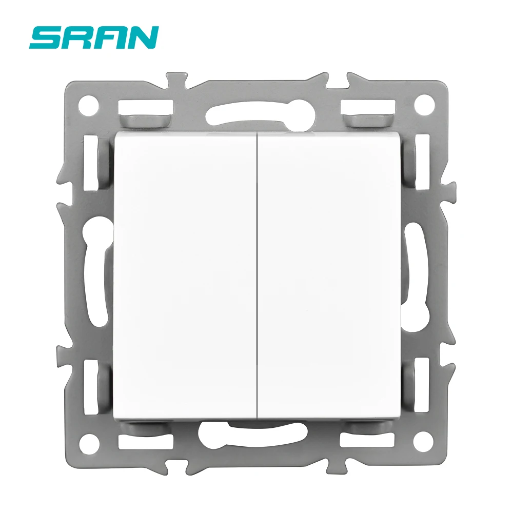 Description Picture 3 of itemSRAN 2Gang Light switch Module Accessories With Iron Plate Suitable For SRAN F Series 82mm Panels,110-250V