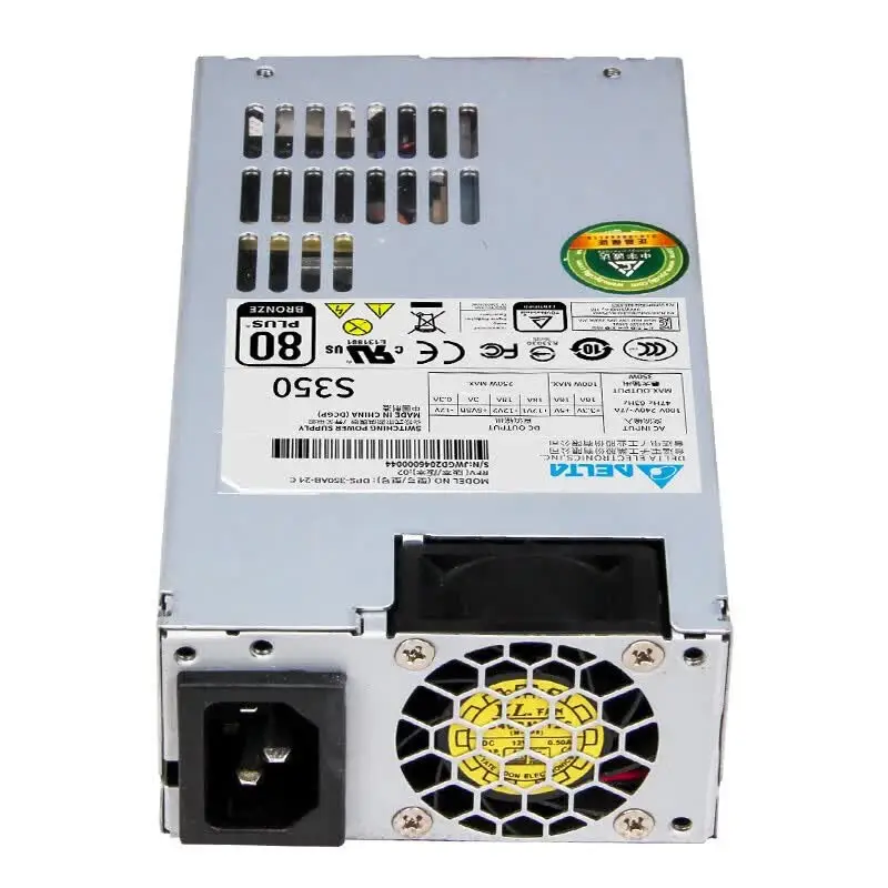 델타 FLEX 파워 서플라이 소형 1U 정격 350W 80PLUS 브론즈 서버 파워 서플라이 미니 섀시 데스크탑 컴퓨터 파워 서플라이