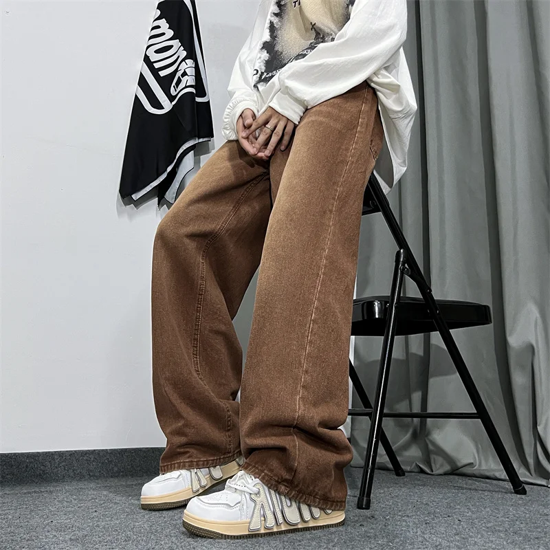 Baggy Jeans Damen High Waist - Oversized Denimhose Mit Weitem Bein Vintage Style