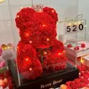Artificial Flower Eternal Rose Teddy Bear for Mom Mother's Day Birthday Valentine's Day Anniversary Gifts & Decor Miniatures 1