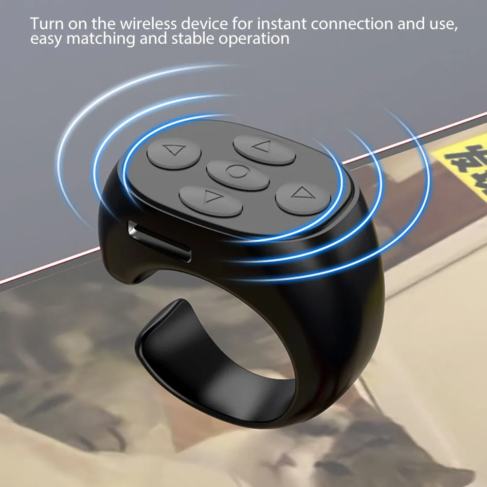 HTN - Clicker Blue-selfie Clicker Wireless Bluetooth 4.0 Dito Del Video Controller Video Clicker 8428856319244