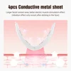 Electric Face Slimming Device Double Chin V Shape Lift Belt 5 Color Light Hot Compress Face Vibrate Massager With Remote Control 3