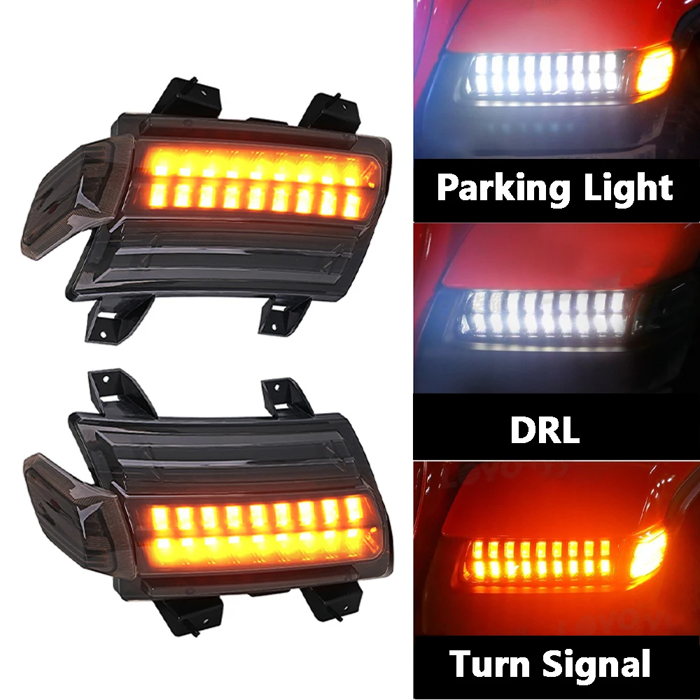 

Amber Turn Signal Lamp For Jeep JL Offroad Rubicon Sahara 2018+ Daytime Running Light Side Maker Lights Front Fender Flare Light