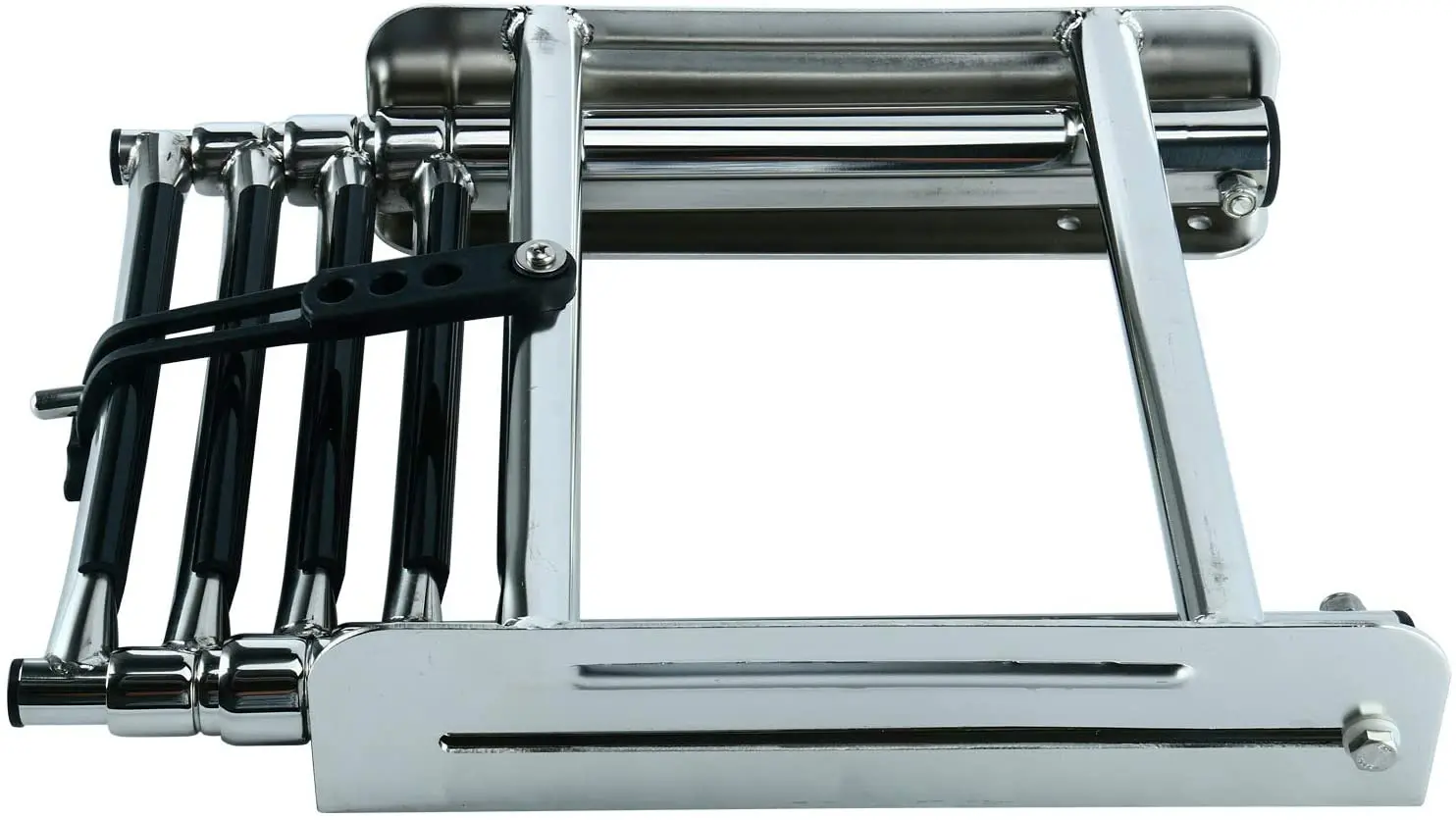 Stainless Steel Marine Launching Ladder Folding Telescopic Boarding Ladder Pedal for Yacht Speedboat Accessories