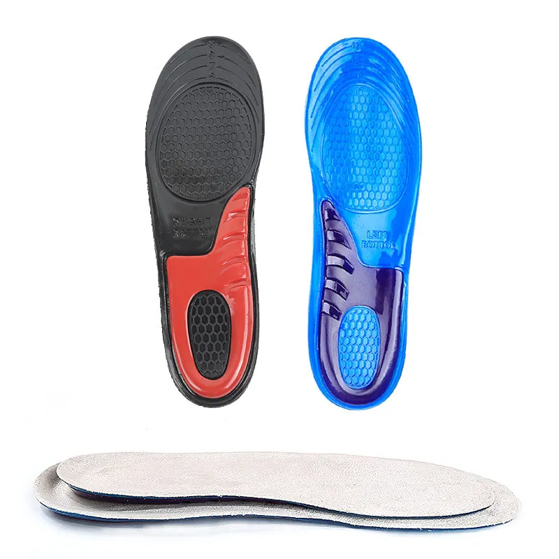 

2Pcs=1Pair Silicone Gel Orthotic Elastic Insoles Arch Support Shoe Pad Sport Running Gel Insoles Insert Cushion for Men Women