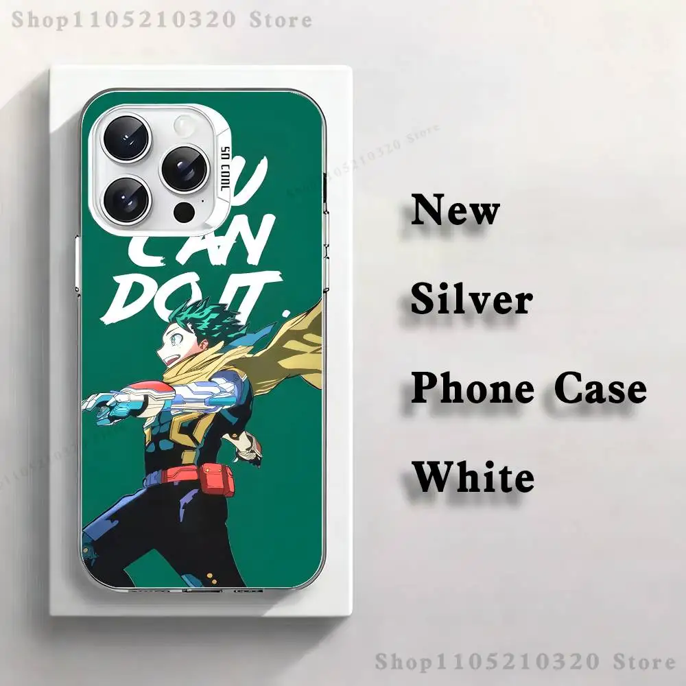 Premium White Matte IMD My H-Hero Academia D-Deku Phone Case