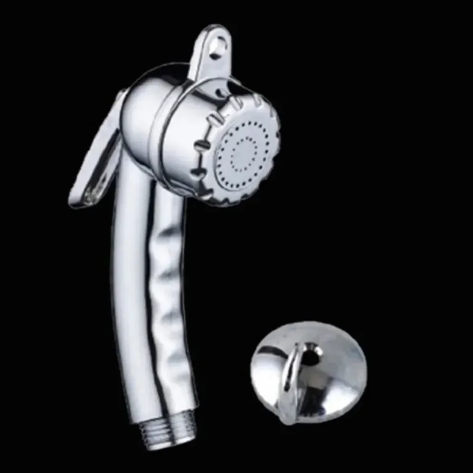 Soffione Doccia Ad Alta Pressione Con Pulsante Start/stop – Cromato, Attacco 1/2'', Per Barca, Camper, Campeggio, Doccia Esterna