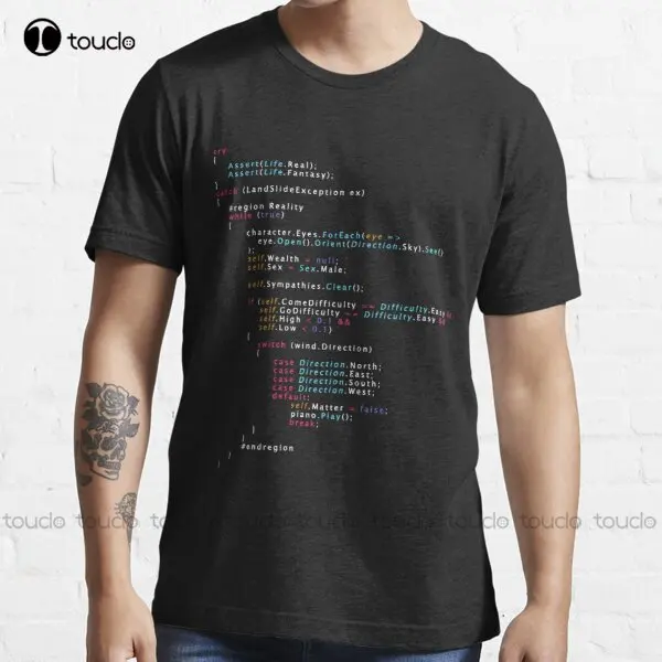 

Is This The Real Life Coding Programming Color T-Shirt Custom Aldult Teen Unisex Digital Printing Tee Shirt Fashion Funny New