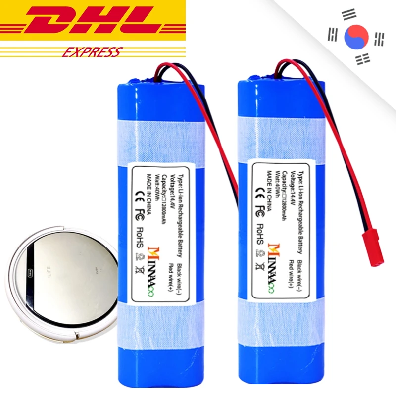 

DHL Ship 14.4V Li-ion Battery For ILIFE V50 V55 V8s V3s Pro V5s Pro X750 Robot Vacuum Cleaner Battery