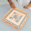 Wooden Fast Moving Tile Family Party Game, Party Game,2-4 People Mahjong Digital Game 3