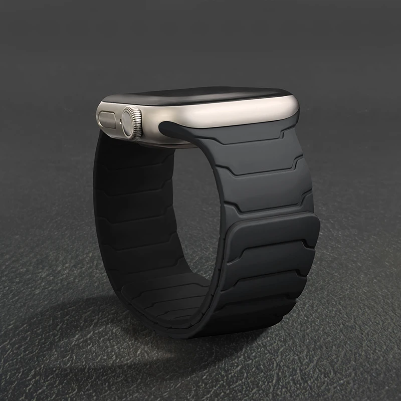 Magnetic Silicone Link Loop Bracelet