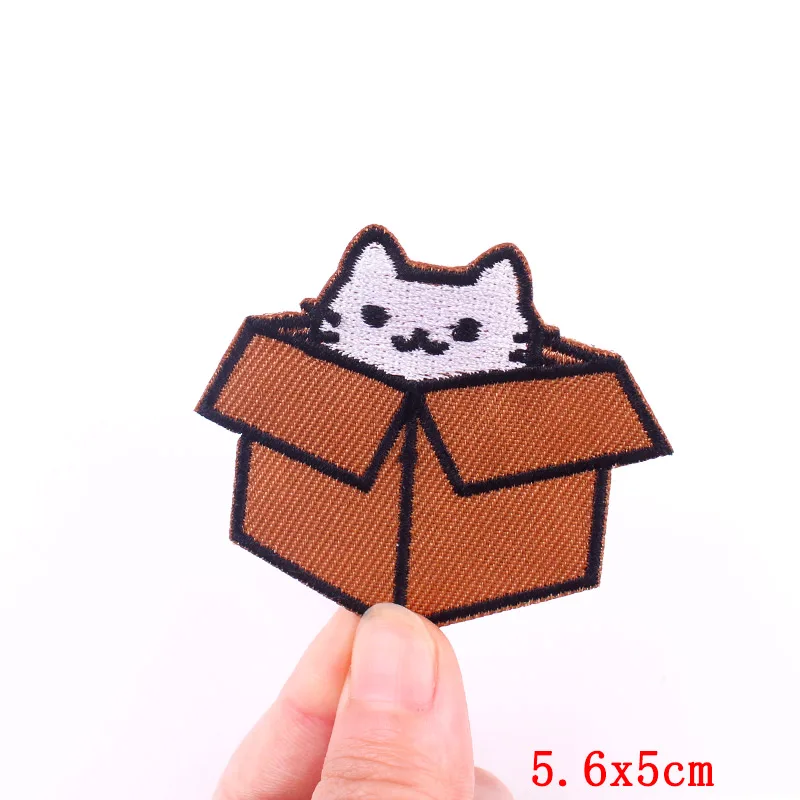 Cartoon bestickte Patches Eisen auf Patches für Kleidung thermoadhäsive Patches auf Kleidung DIY süße Katze Patch Jacke Applikation – Detail 20
