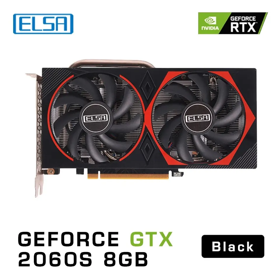 ELSA Geforce RTX 2060 Super 8GB Placa Gráfica GDDR6 256Bit Gaming