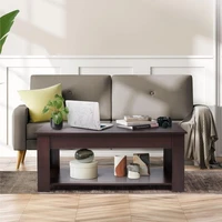 Lift Top Coffee Table w/Storage, Storage Coffee Table w/Lift Top for Living Room, Rising Tabletop Coffee Table w/Hidden 2