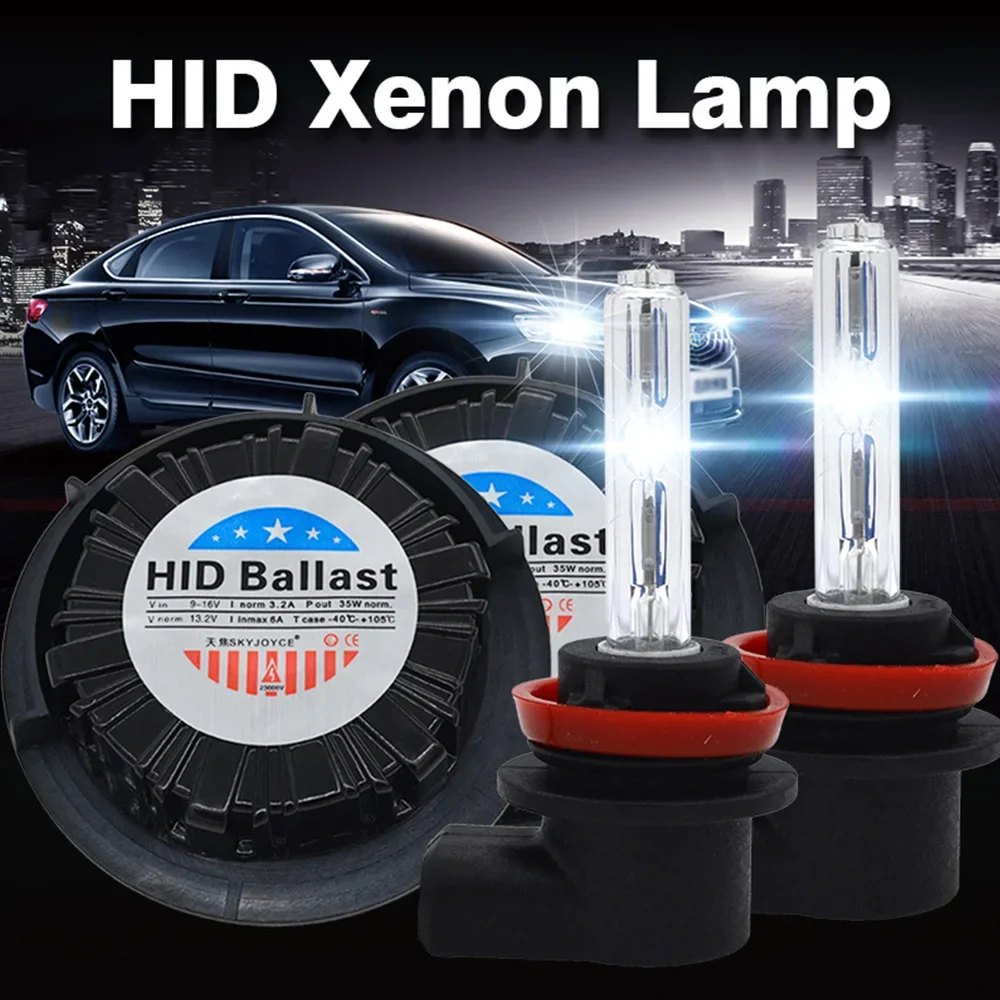 Premium Xenon Headlight Bulbs for Buick GL8, Regal Envision - 12V 35W 6000K 3200lm