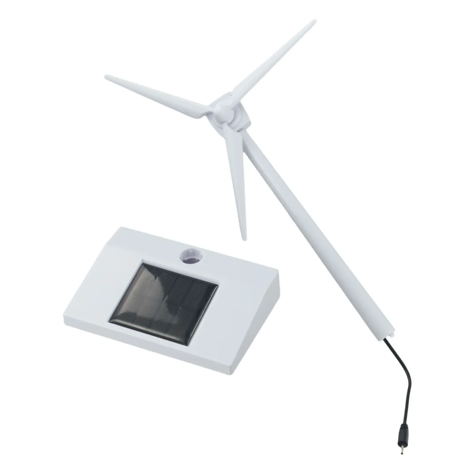 Modèle Éolien Solaire Miniature - Kit Éducatif Pour Enfants 8+, Décor Bureau - 14x9x26 Cm, Panneau Solaire Inclus