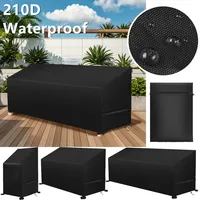 3/2/1 Seat Garden Bench Covers Waterproof Heavy Duty 210D Oxford Outdoor Bench Slipcovers with Anti-UV Patio Garden Chair Cover 1