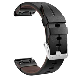 Premium Genuine Leather Strap Bracelet - 22/26mm - 26mm (Black2)