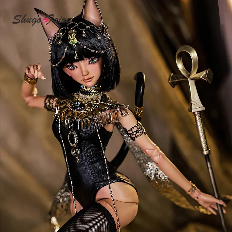 ShugaFairy Bast 1/4 Bjd Dolls Fantasy Ancient Egypt Mysterious Fighting Style Cat Guard High Quality Ball Jointed Dolls Gifts