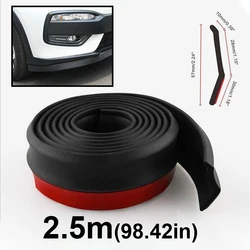 Universal 2.5M Rubber Car Lip Skirt and Bumper Protector Molding (2.5m)