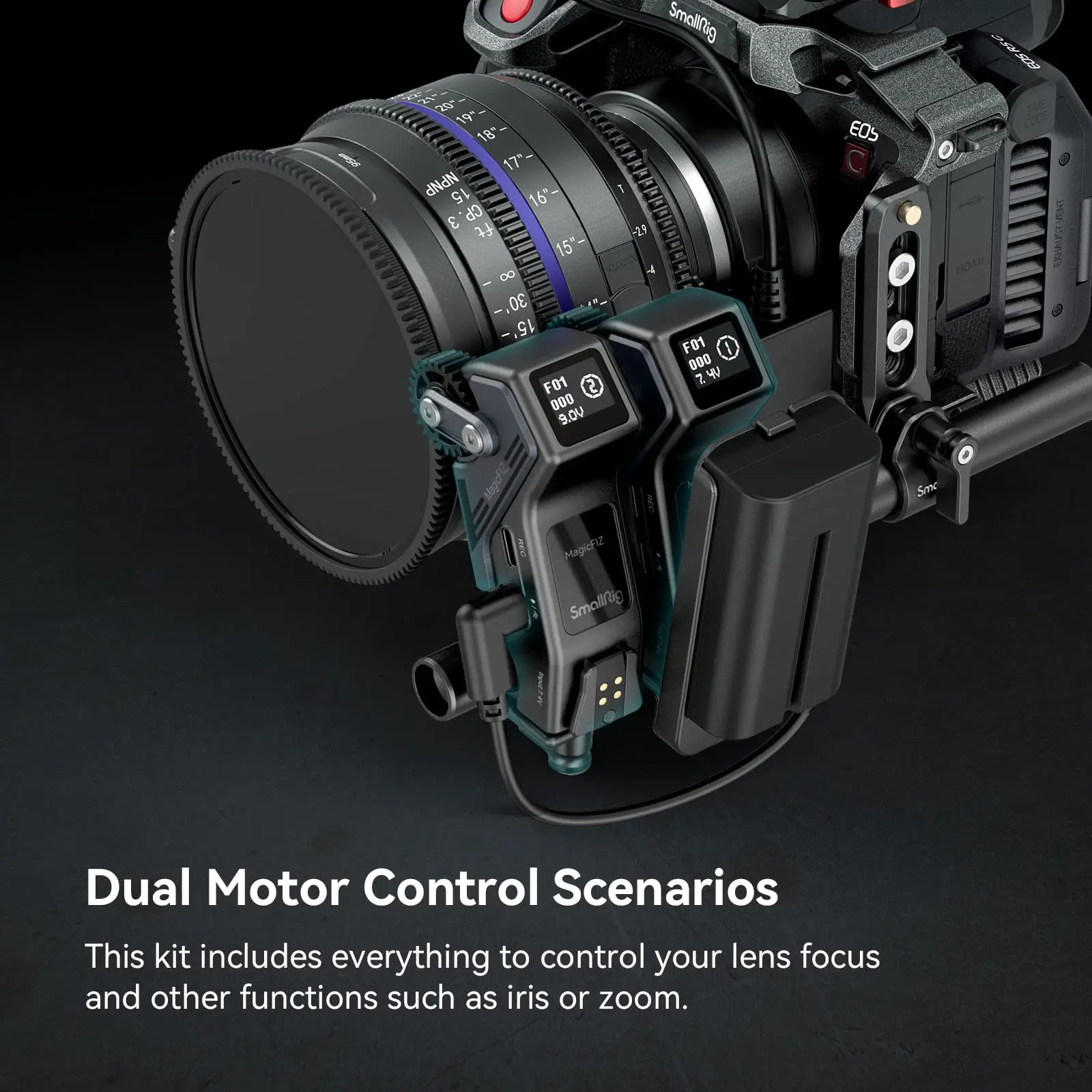 SmallRig MagicFIZ ワイヤレス フォロー フォーカス ハンドグリップ