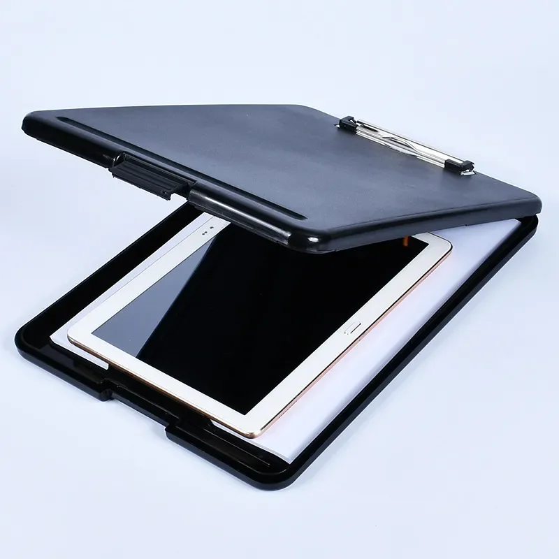 1pcs Plastic Storage Clipboard File Box Case Document File Folder Clipboard Office storage box file folder
