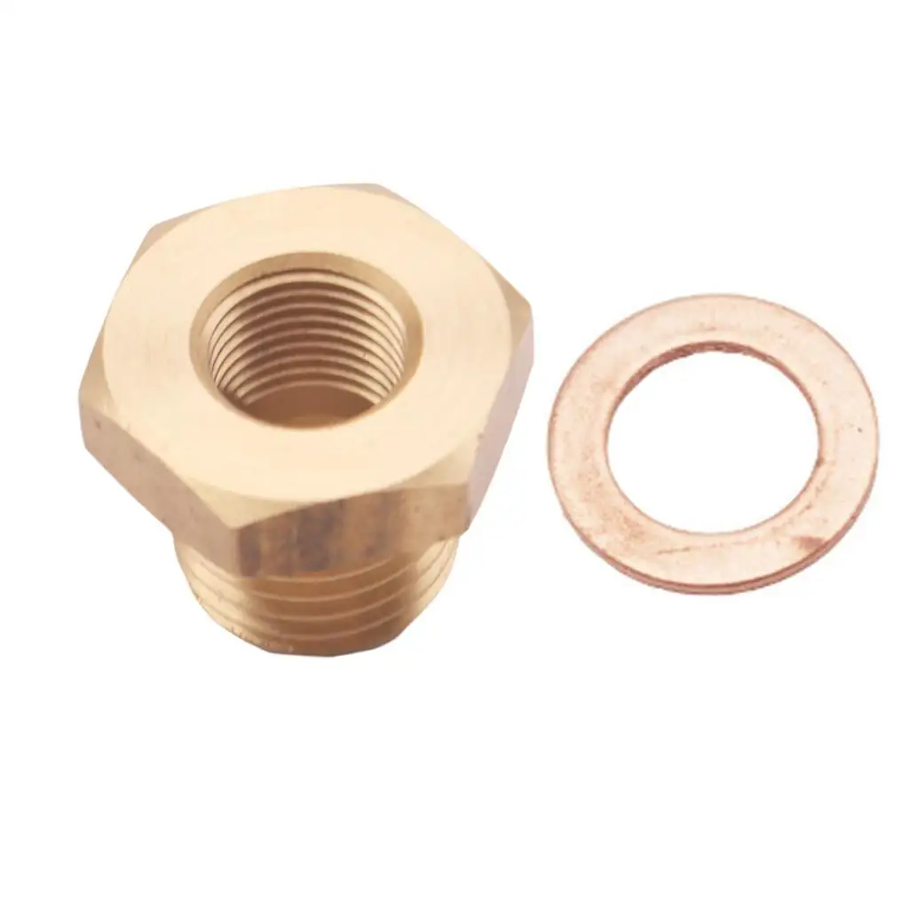 1/8 27 NPT to M14 Pressure Temperature Meter Sensor Fitting Adapter