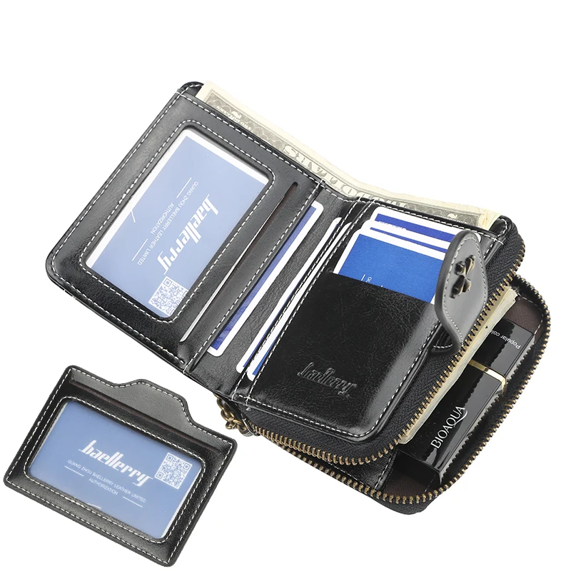 New Women Wallets and Purses PU Leather Money Bag Female Short Hasp Purse Small Coin Card Holders Clutch Women Zipper Purse 2