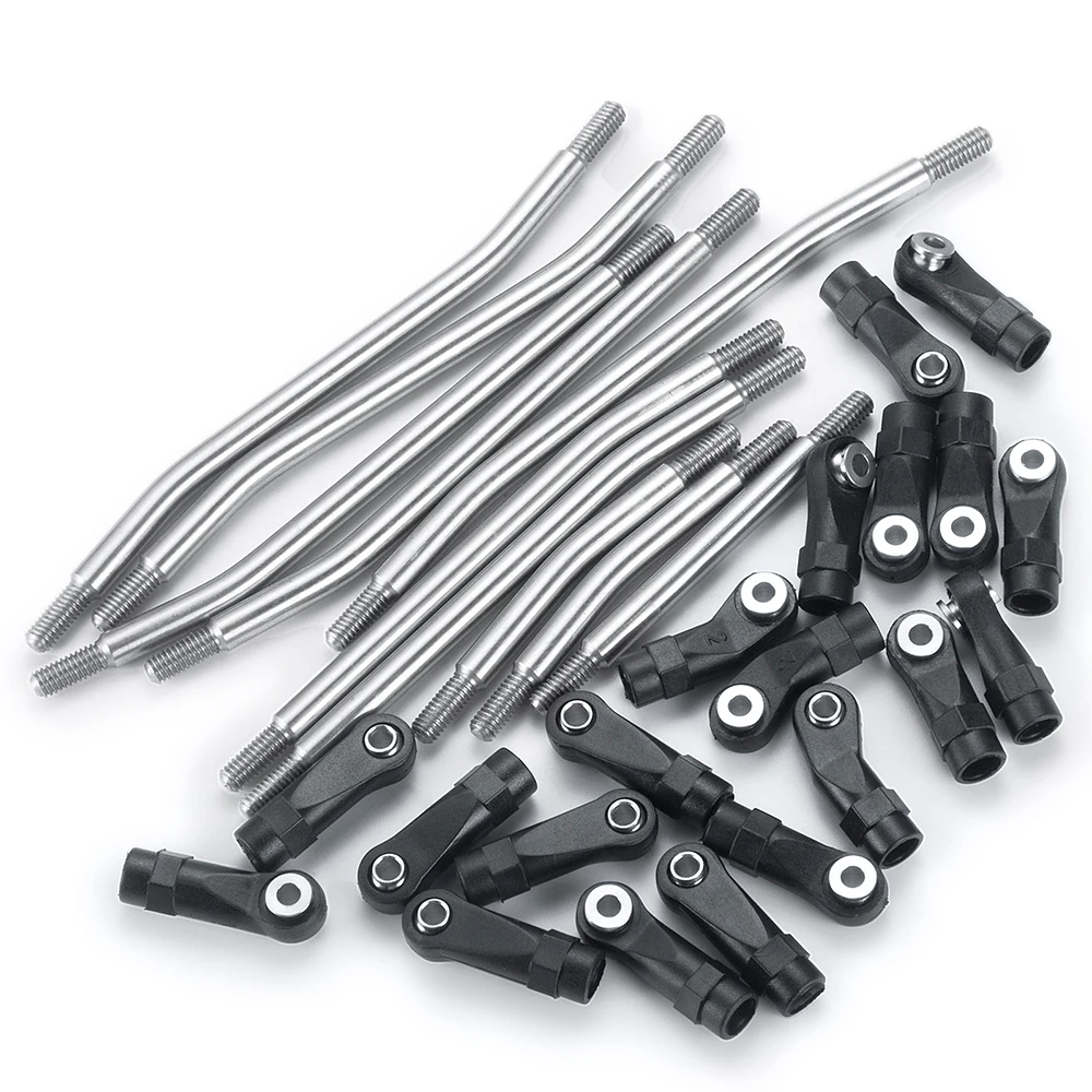 AXSPEED 10-teiliges Verbindungsstangen-Set aus Edelstahl mit Kugelkopf für Axial SCX10 II 90046 Wraith 90018 90048 TRX-4 1/10 RC Car – Detail 18