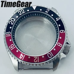 Sleek Black Ring Watch Case with Sloping Bezel and 3.8 Crown (10.Black Red)