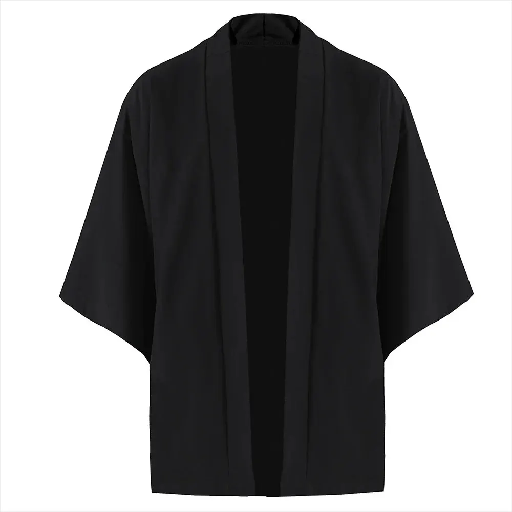 Men's Japanese Kimono Shirts Casual Open Stitch Lightweight