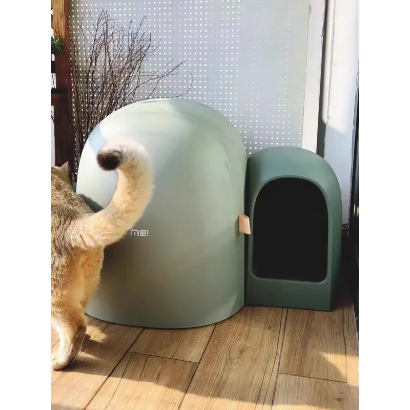 대형 고양이 화장실 완전 밀폐형 냄새 방지 방지 스플래시 복도 고양이 화장실 모래 테이블 애완 동물 제품