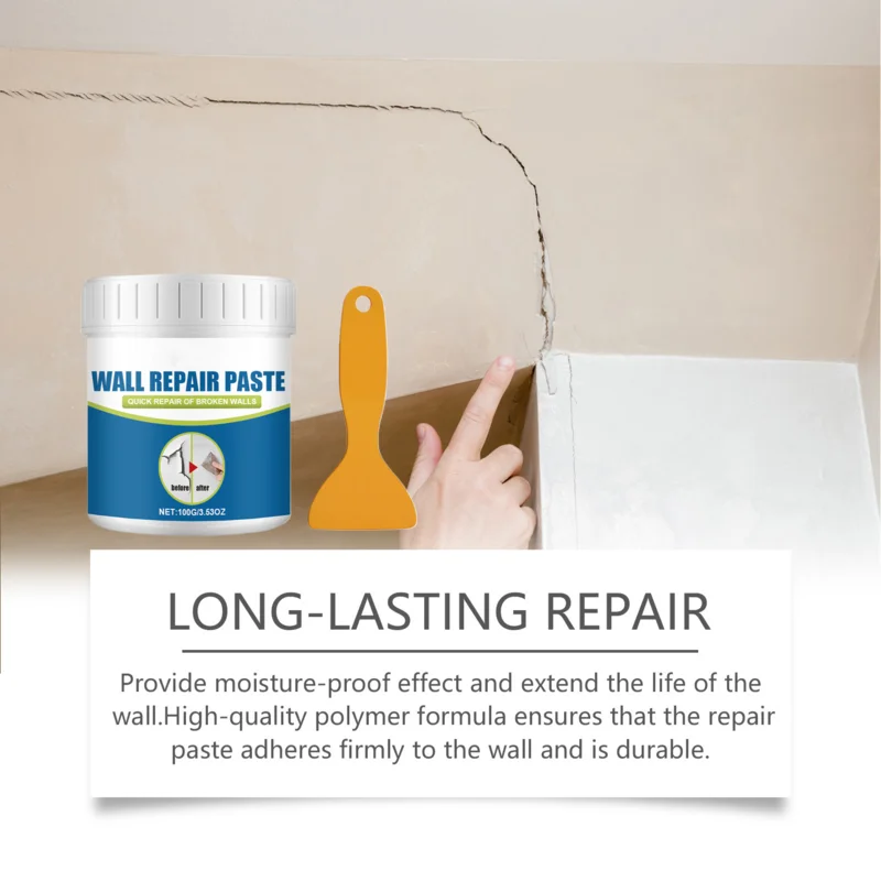 Dry Wall Repair Kits Spackle Tool Drywall Repair Kit Wall Hole Filler Mending Agent Putty Paste White Plaster