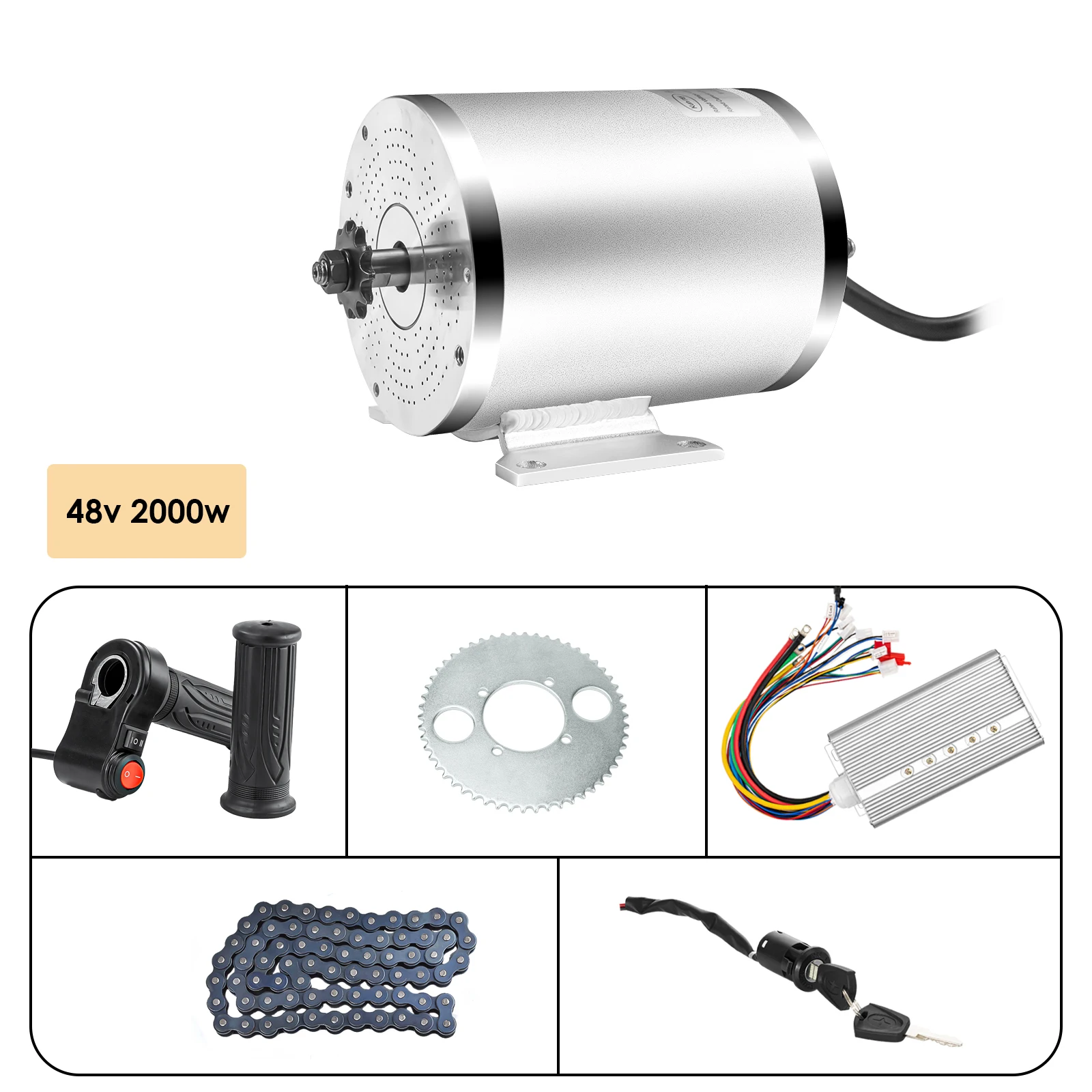 Contrôleur Moteur Électrique Brushless 72V 3000W avec Pédale