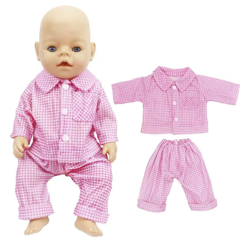 

1pieces girl doll clothes pink and blue pants set for 18" 45CM girl doll alexander doll skirt
