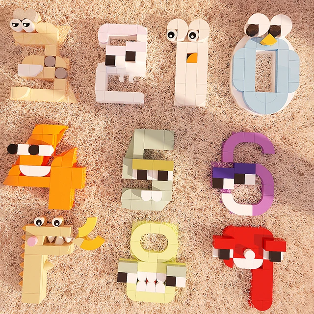 Gobricks 26 Style Alphabet Building Blocks Kit English Letters Lore (A-Z)  Education Bricks Toys For Children Kid Christmas Gifts