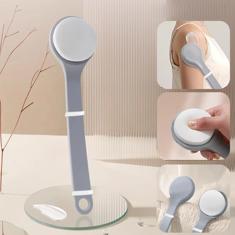 1Pcs Multi-Function Lotion Sunscreen Ointment Applicator Long Handle Body Cleaner Shower Brush Sunscreen Back Applicator 2