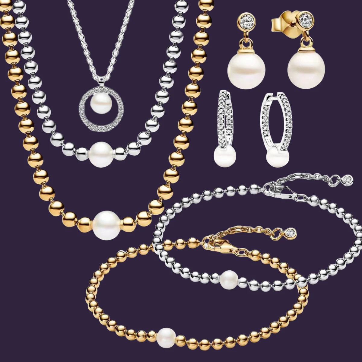 

Женский браслет из серебра 2024 пробы, с жемчужинами