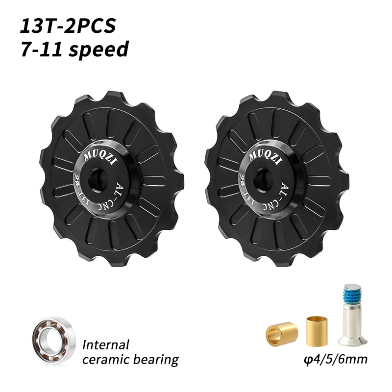 Enhanced Ceramic Bike Jockey Wheels - Precision Pulley Enhancements