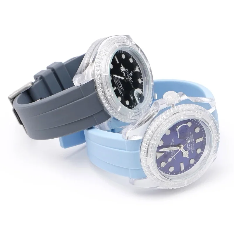 Cinturino In Gomma Siliconica Per Swatch X Omega Joint Moonswatch Uomo Donna Estremità Curva Tpu Sport Diving Band Accessori Per Orologi 20Mm